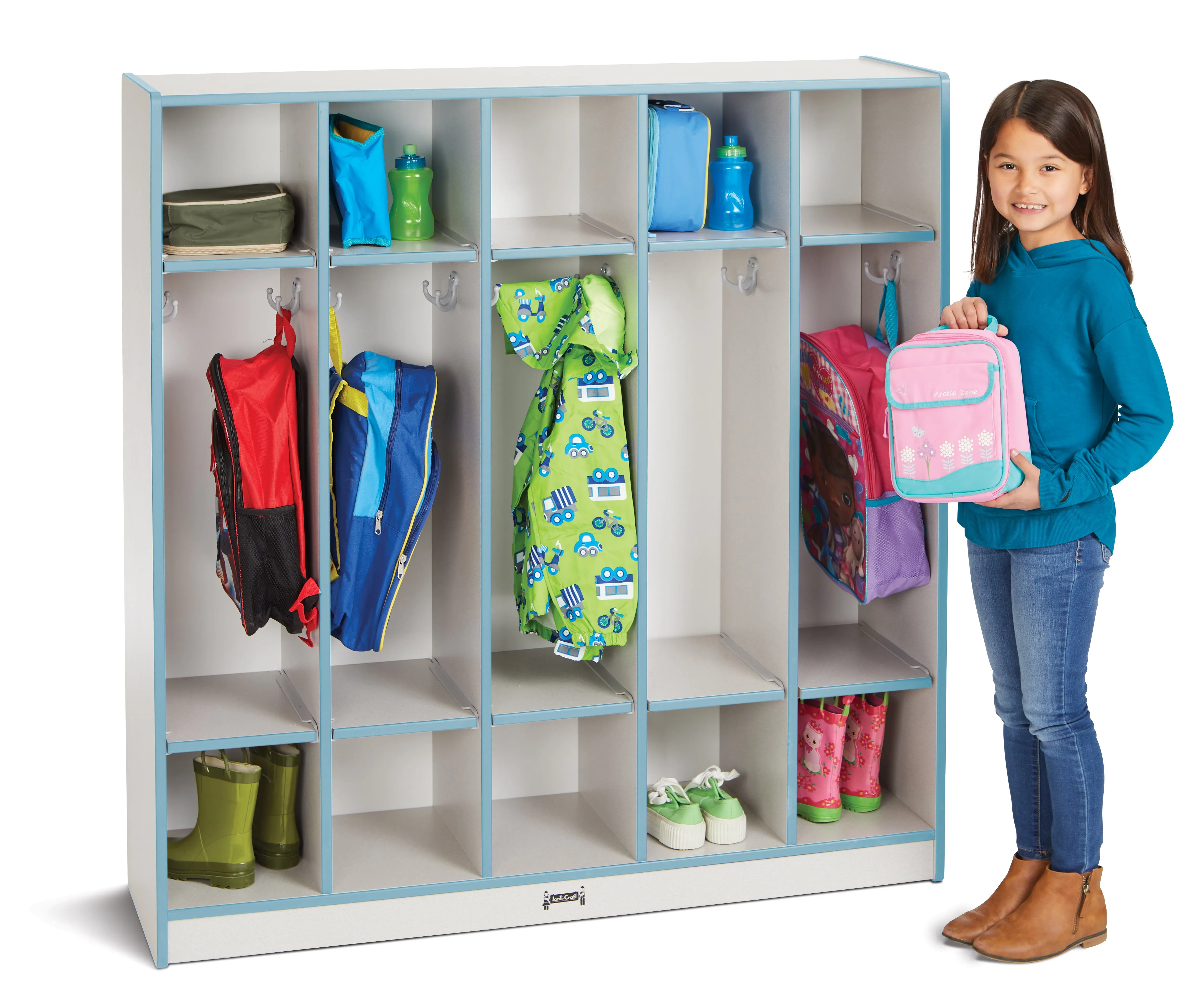 #1041 Rainbow Accents® Coat Locker - 5 Sections