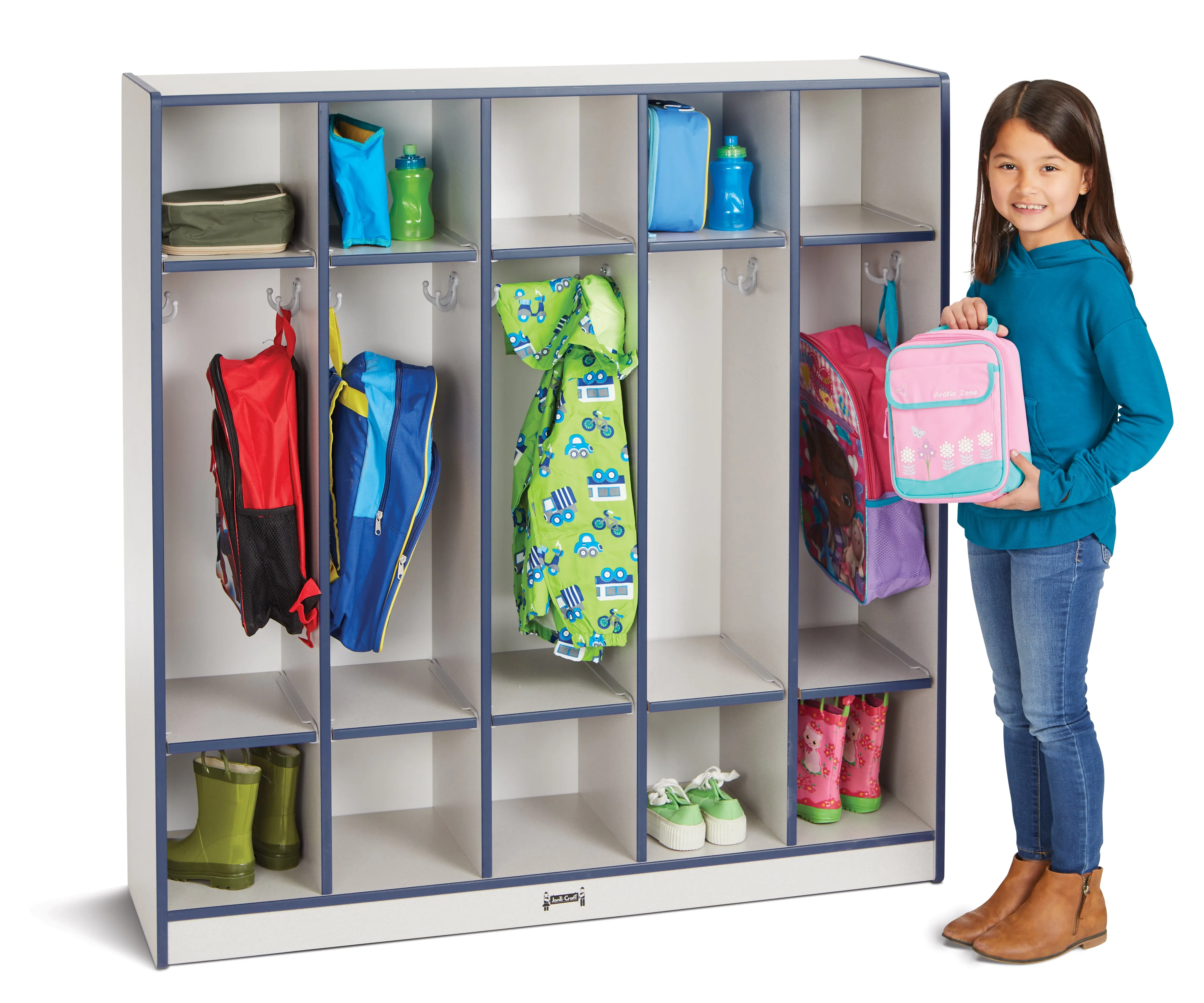 #1041 Rainbow Accents® Coat Locker - 5 Sections