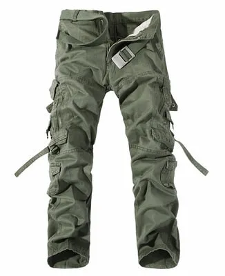 2021 Men Cargo Pants Men Multi-Pocket Overall Male Combat Cotton Trousers Army Casual Joggers Pants Size 42 Drop Shipping