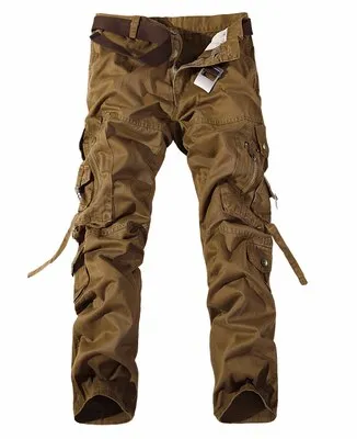 2021 Men Cargo Pants Men Multi-Pocket Overall Male Combat Cotton Trousers Army Casual Joggers Pants Size 42 Drop Shipping