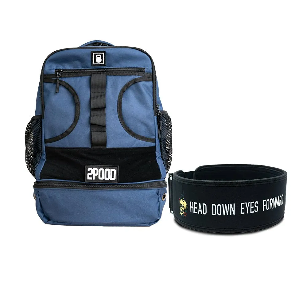 4" Head Down Eyes Forward by Mattie Rogers Belt & Backpack 3.0 Bundle