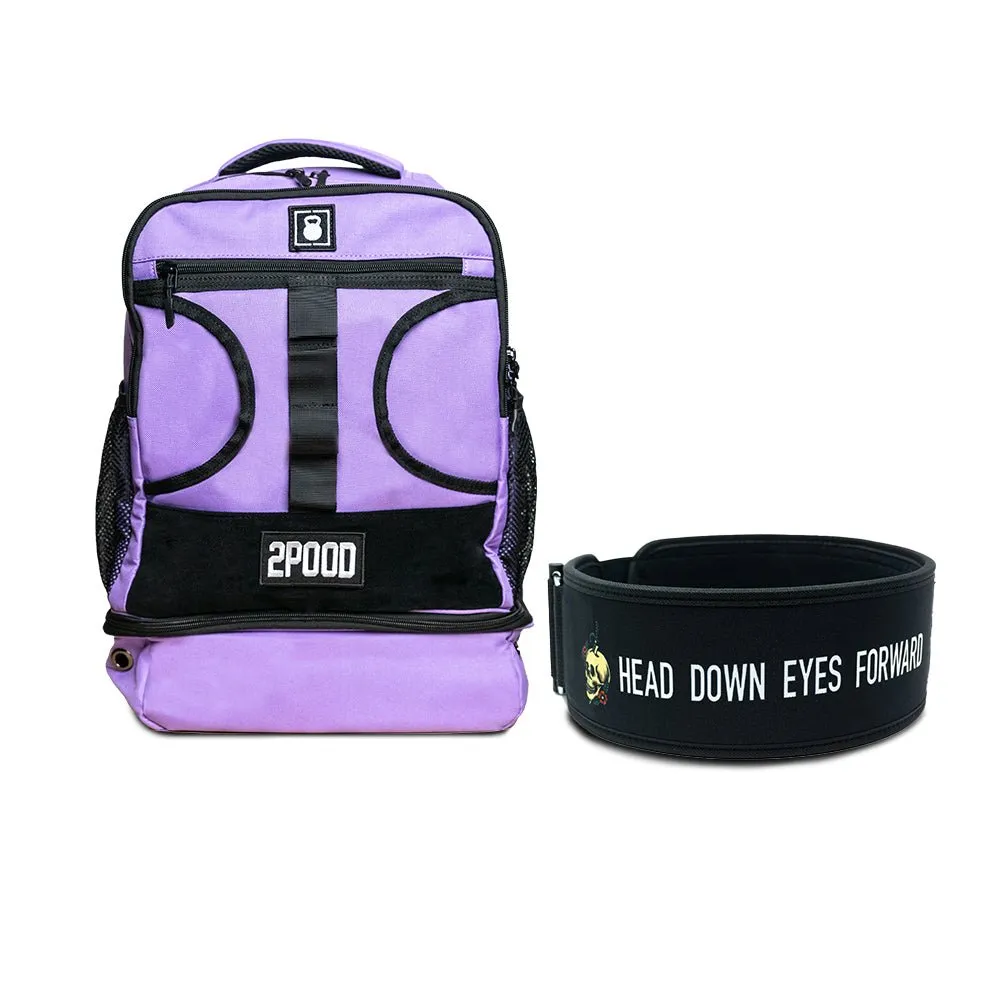 4" Head Down Eyes Forward by Mattie Rogers Belt & Backpack 3.0 Bundle
