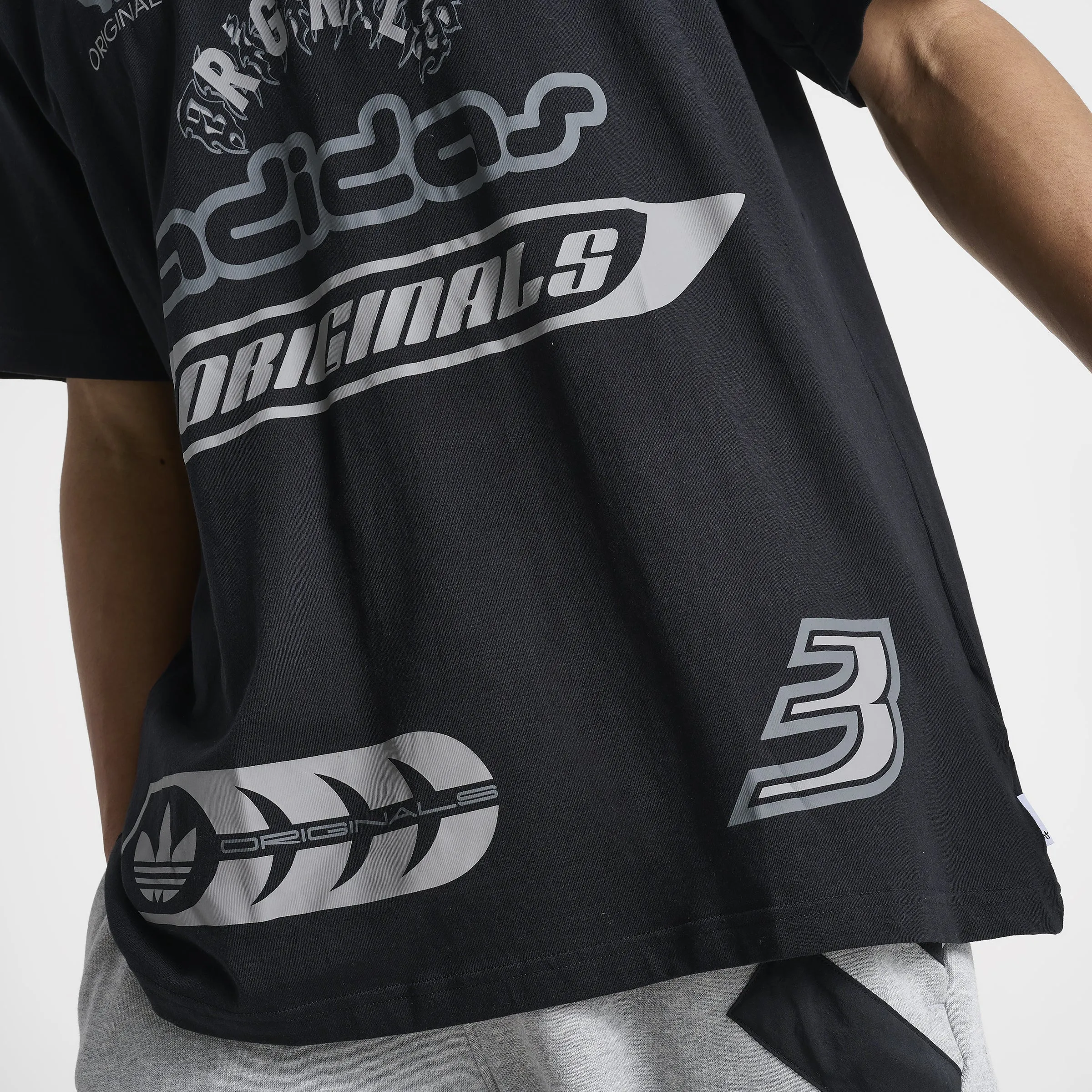 adidas Sponsors T-Shirt / Black