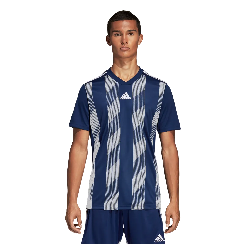 Adidas Striped 19 Jersey - Adult - Dark Blue / White