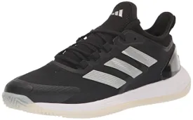 adidas Women's Adizero Ubersonic 4.1 Sneaker, Core Black/Silver Metallic/White, 9