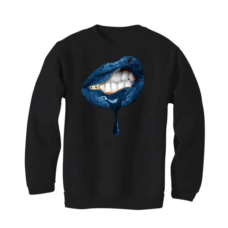 Adidas Yeezy Boost 350 V2 “Dazzling Blue” Black T-Shirt (LIPS UNSEALED)