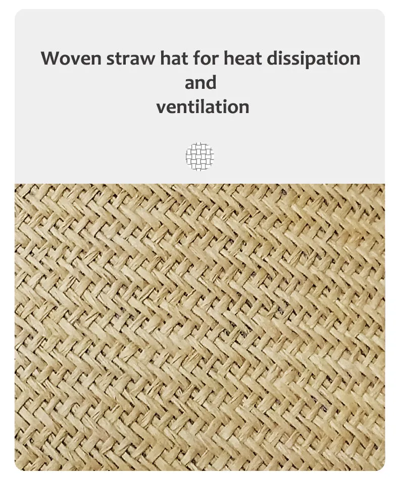 ANNIOU UV Protection Woven Straw Sun Visor