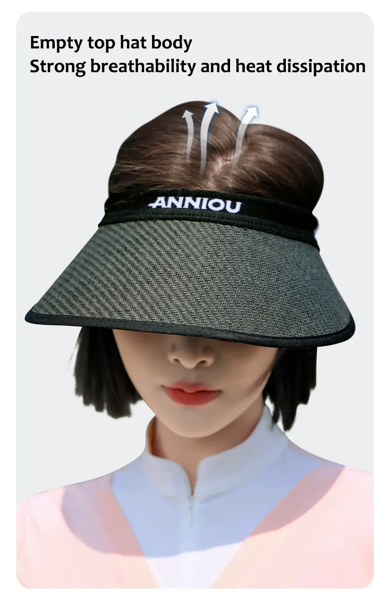 ANNIOU UV Protection Woven Straw Sun Visor