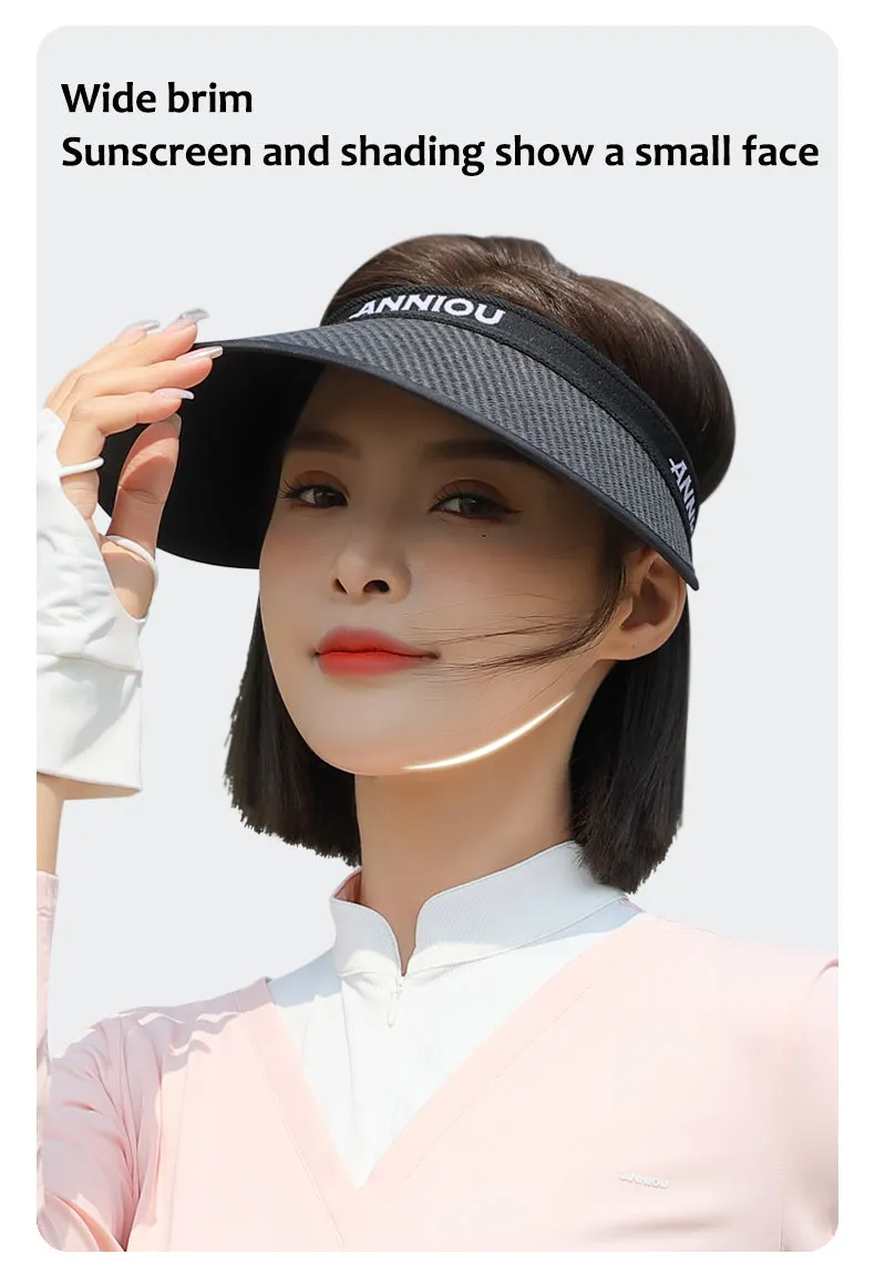 ANNIOU UV Protection Woven Straw Sun Visor