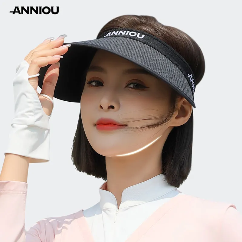 ANNIOU UV Protection Woven Straw Sun Visor