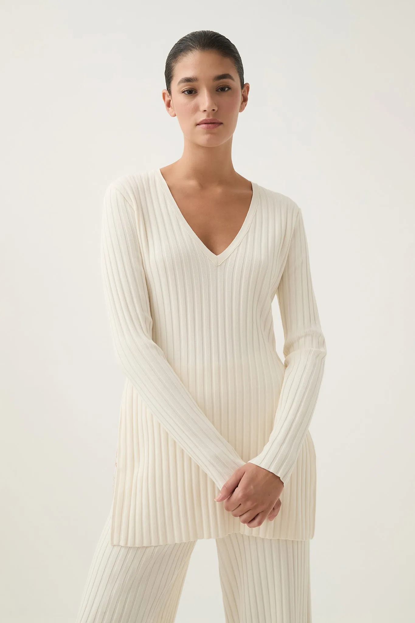 Archer Logo Trim Knit Tunic