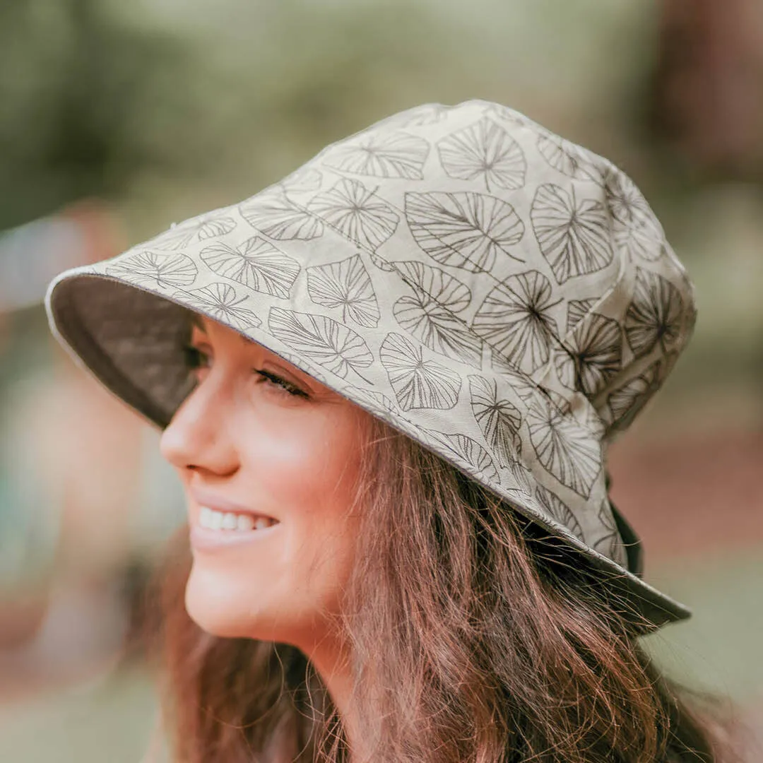 BEDHEAD- VACATIONER REVERSIBLE ADULT SUNHAT: OLIVE