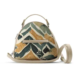 Beige Mini Voyage Backpack Shapes