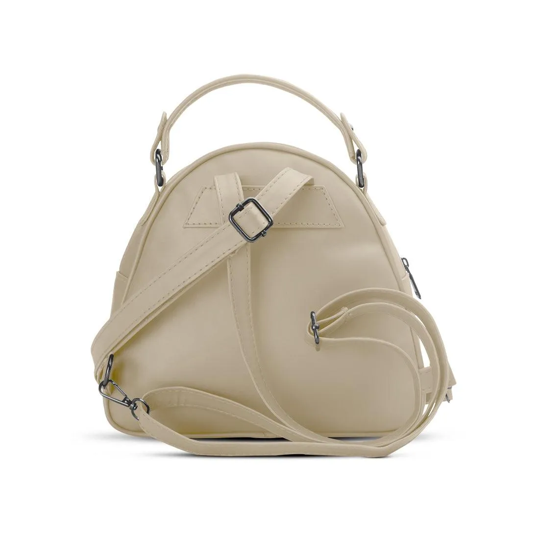 Beige Mini Voyage Backpack Shapes