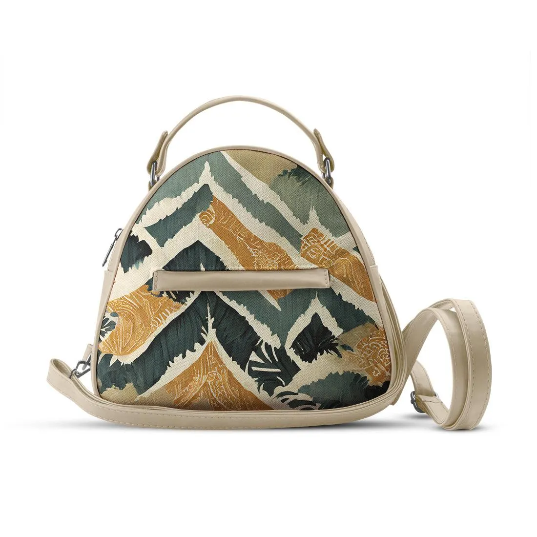 Beige Mini Voyage Backpack Shapes