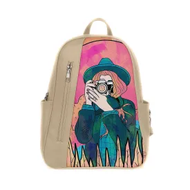 Beige Mixed Backpack The space photographer