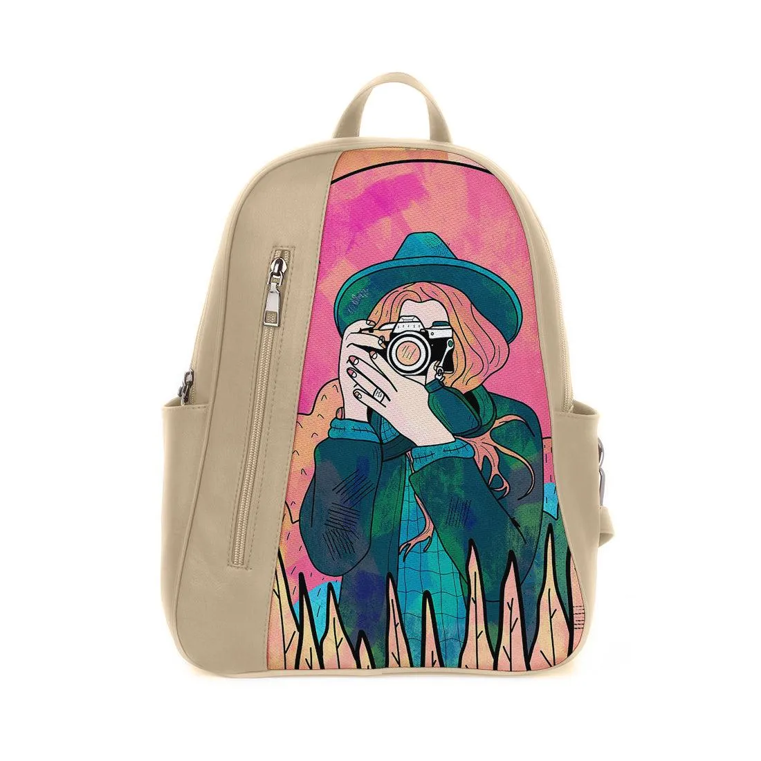 Beige Mixed Backpack The space photographer