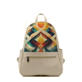 Beige Vivid Backpack Adivine