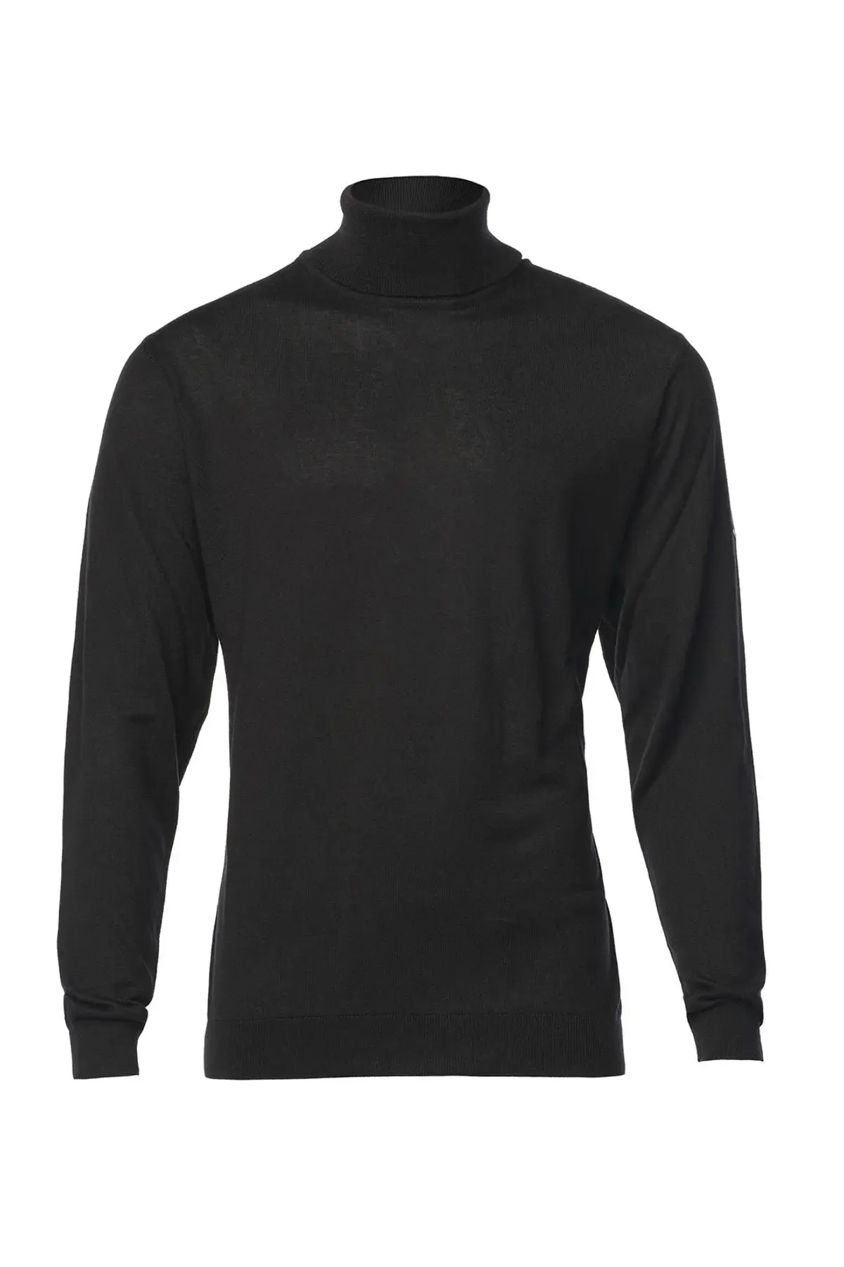 Black Silk and Cashmere Turtleneck Utku Men's Knitwear
