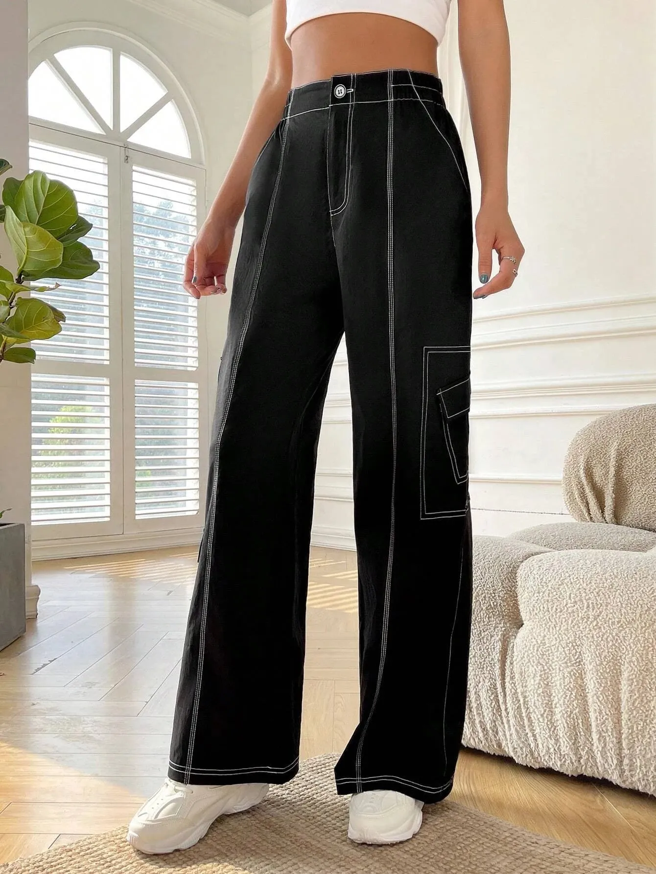 Casual Flap Pocket Cargo Pant