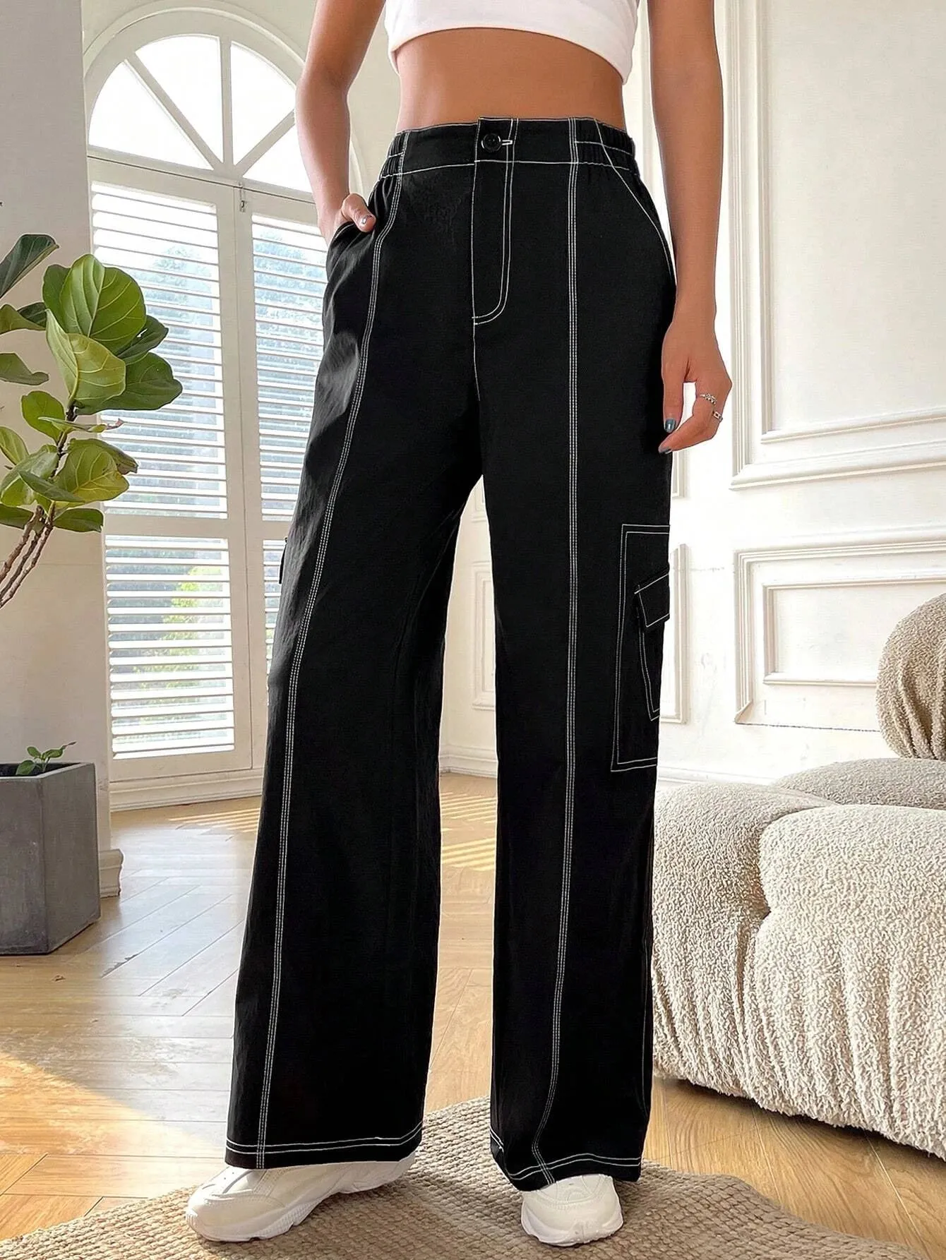 Casual Flap Pocket Cargo Pant
