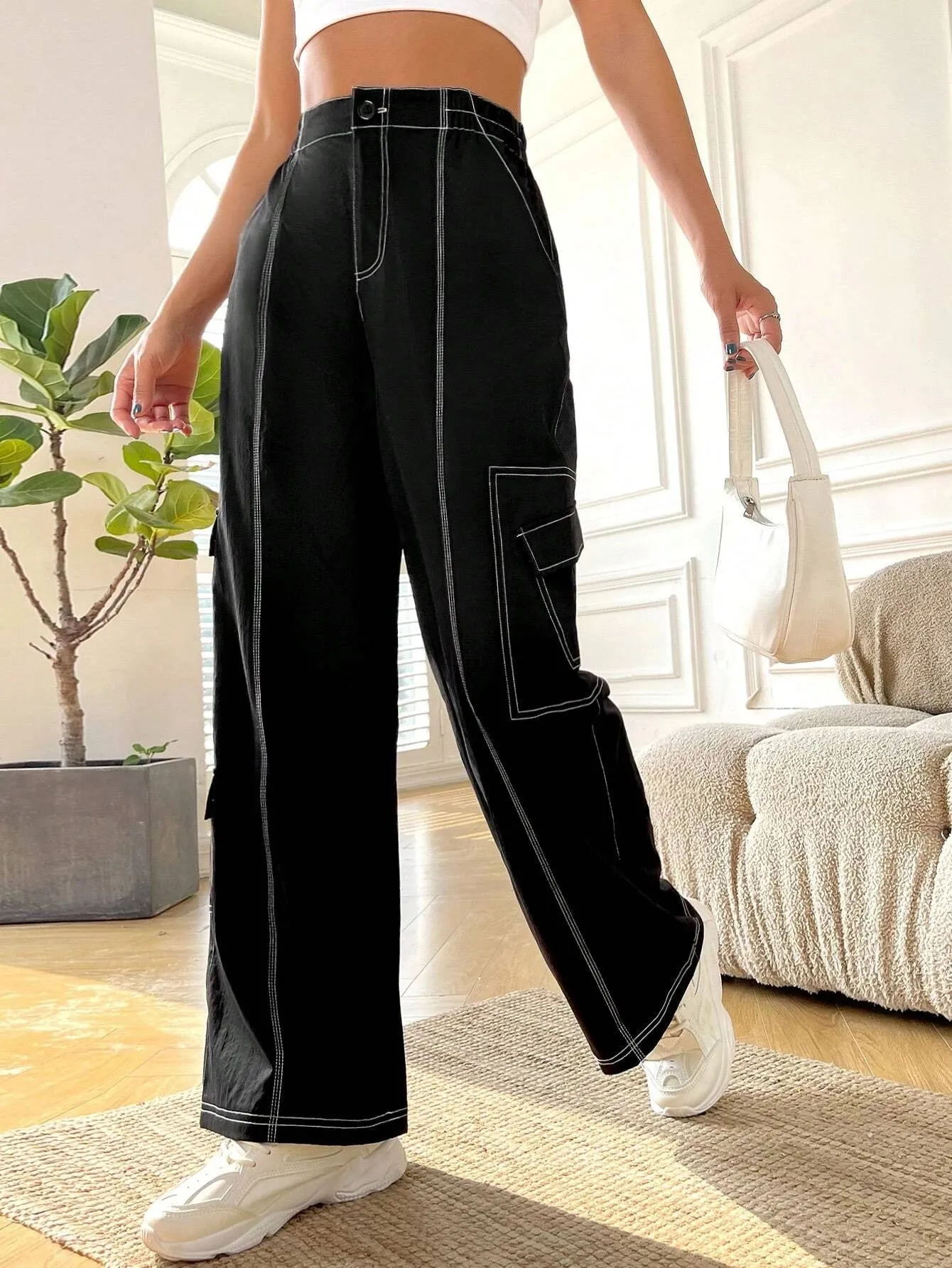 Casual Flap Pocket Cargo Pant