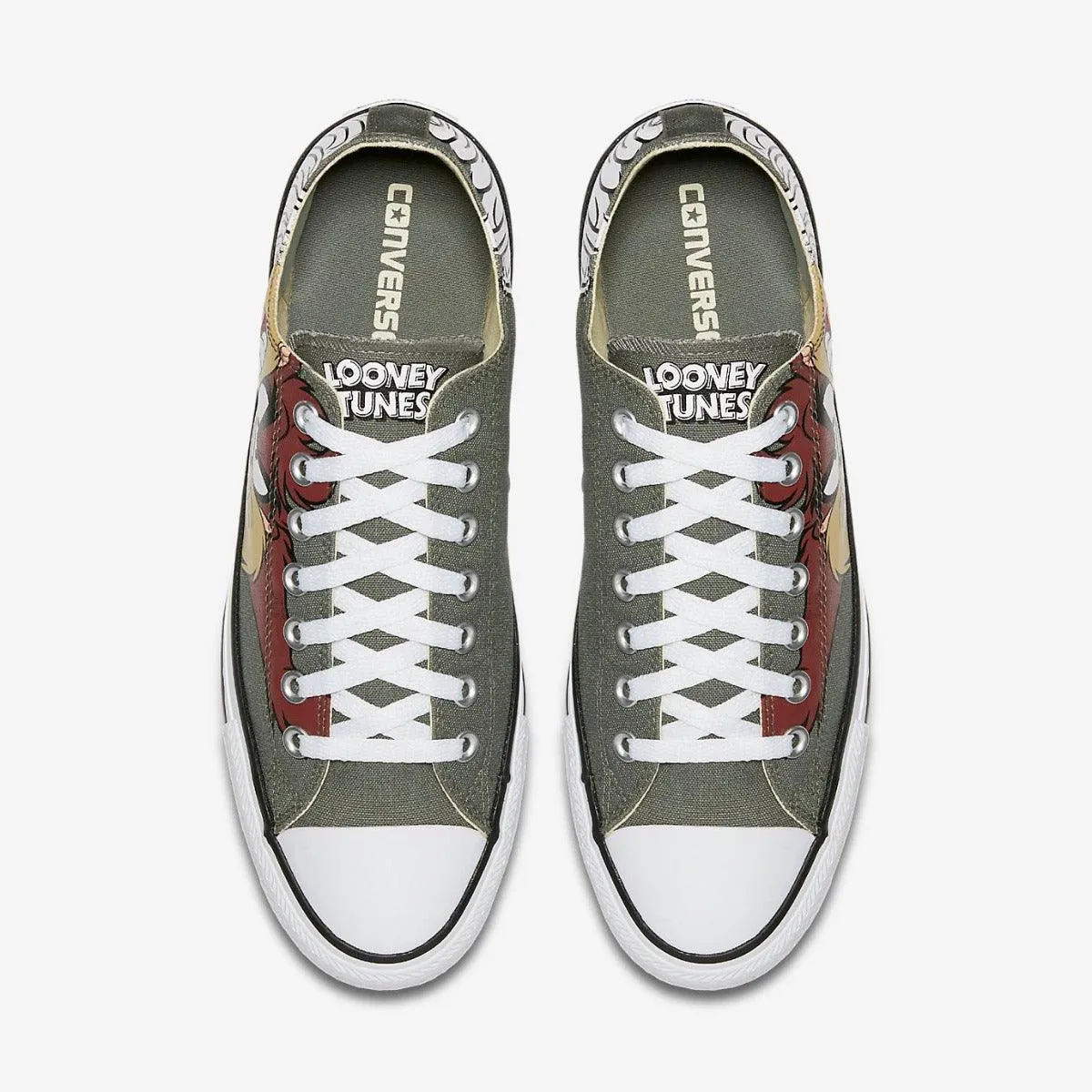 Converse All Star Looney Tunes Cartoon Army Green Sneaker