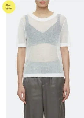 Cotton-Linen Short Sleeve Top