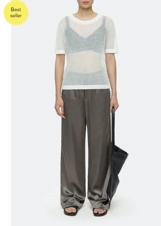 Cotton-Linen Short Sleeve Top