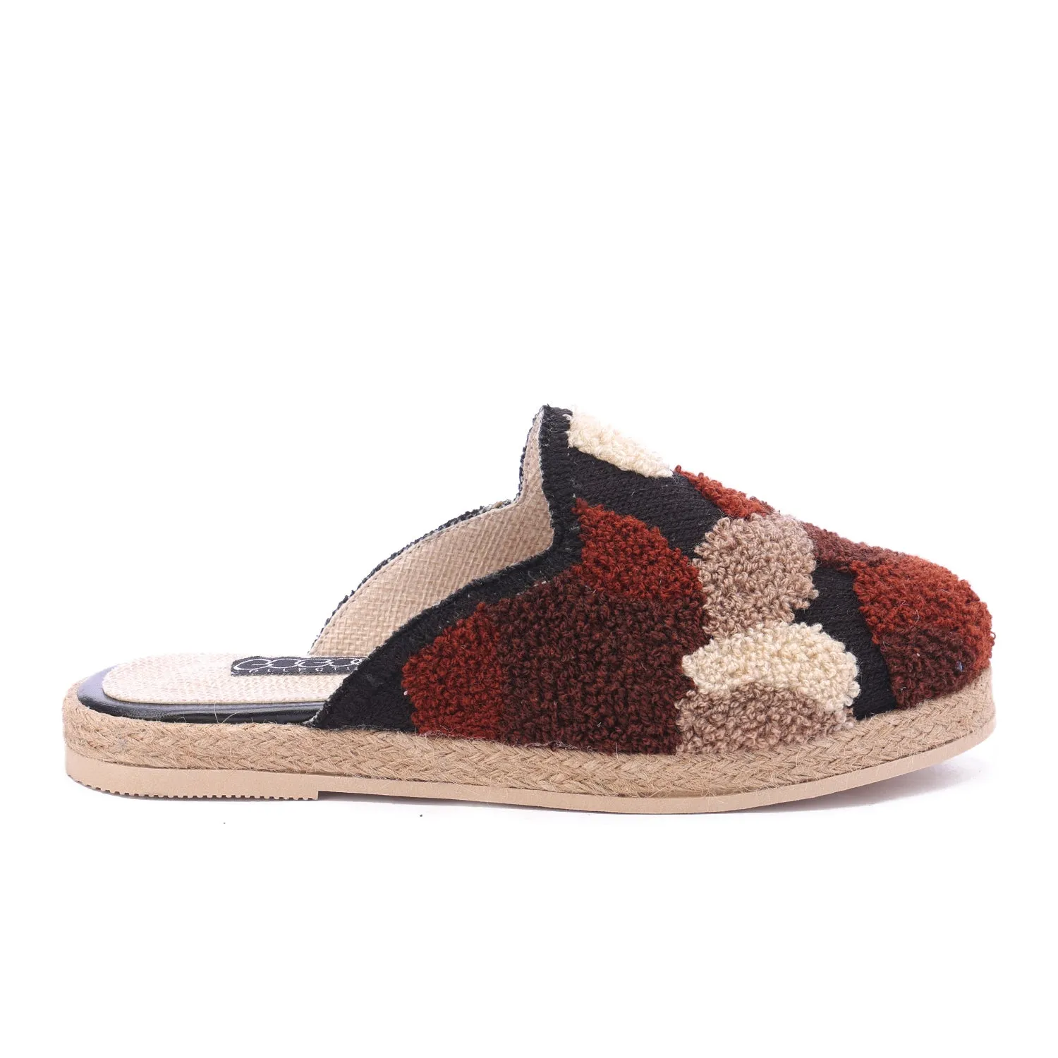 Cozy Luxe Woven Mules-Red