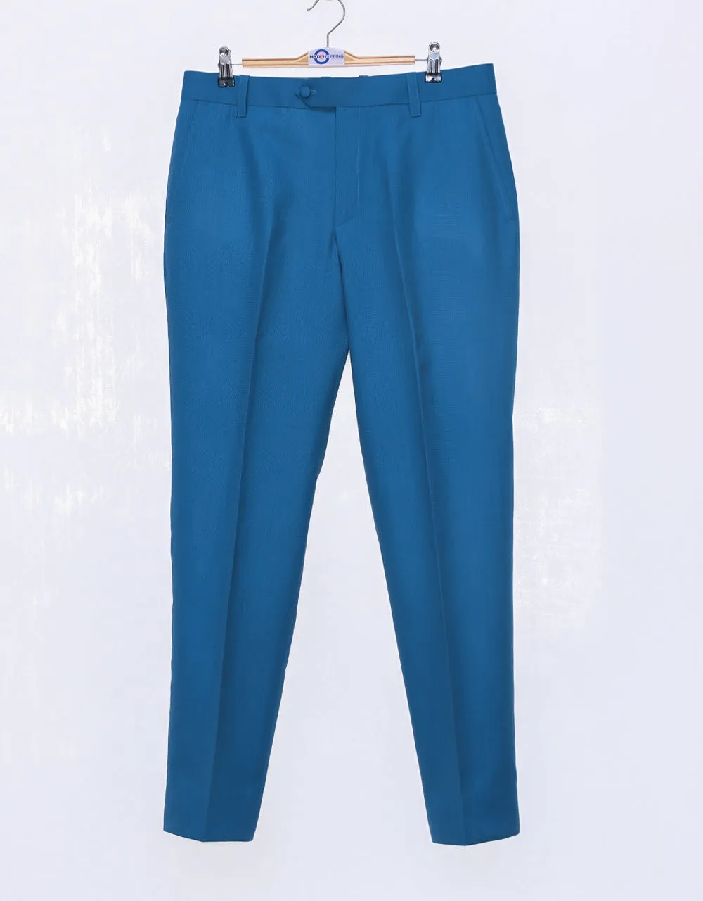Deep Sky Blue Birdseye Suit