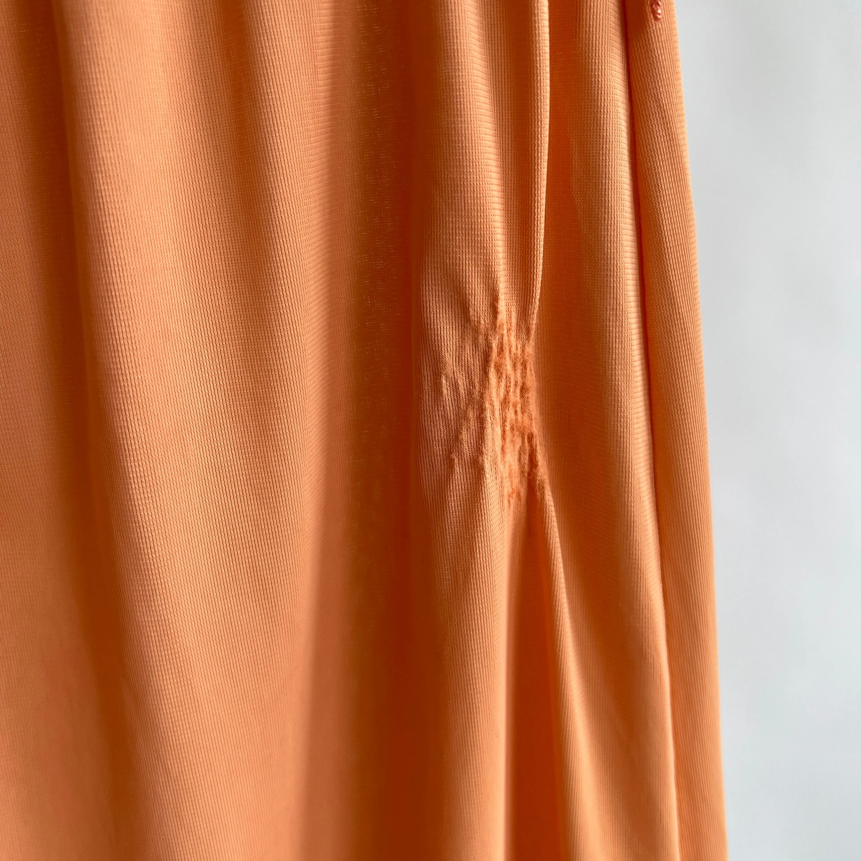 Dusty Peach hand dyed maxi skirt - xs