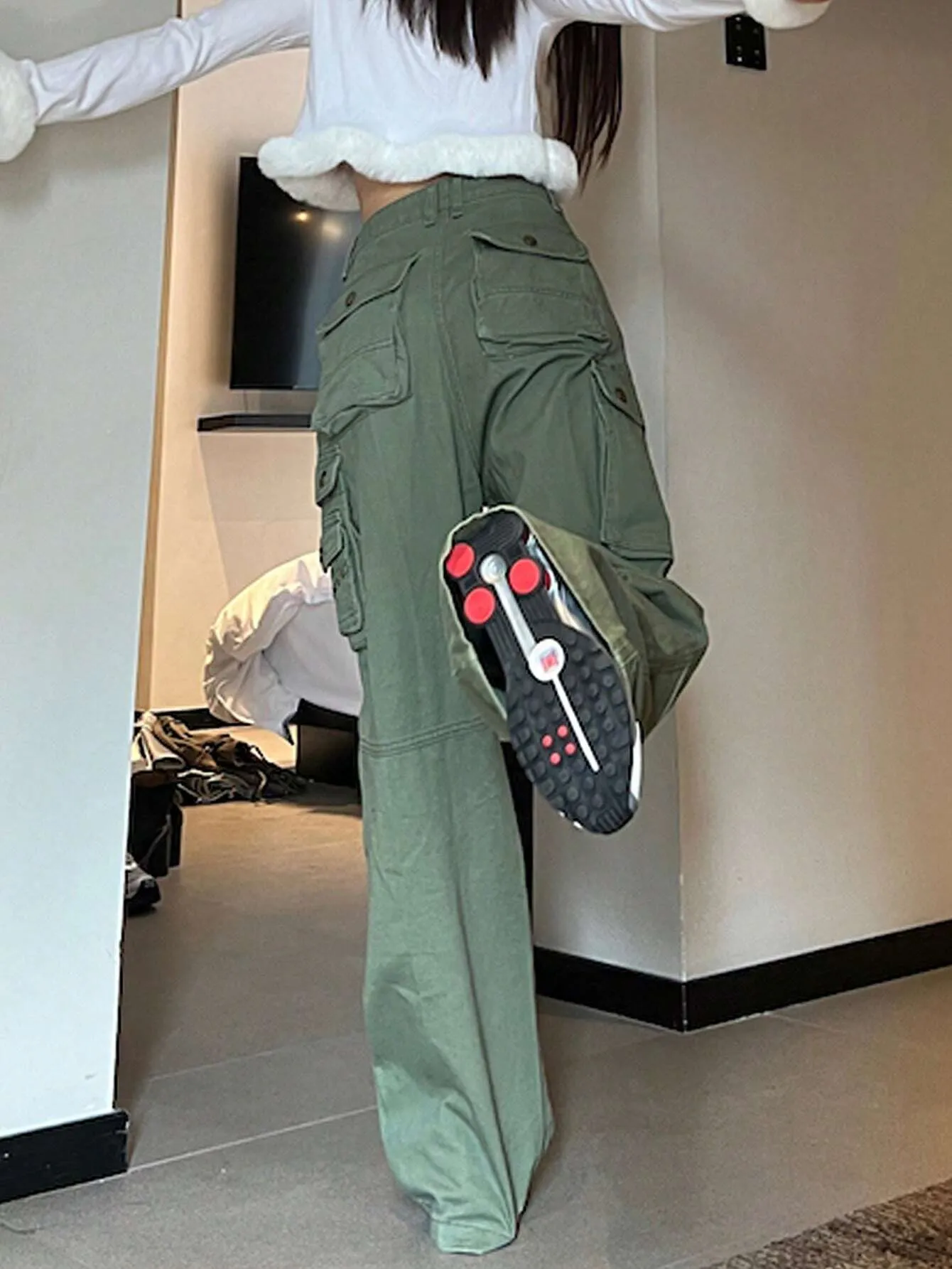 Flap Pocket Side Cargo Pants