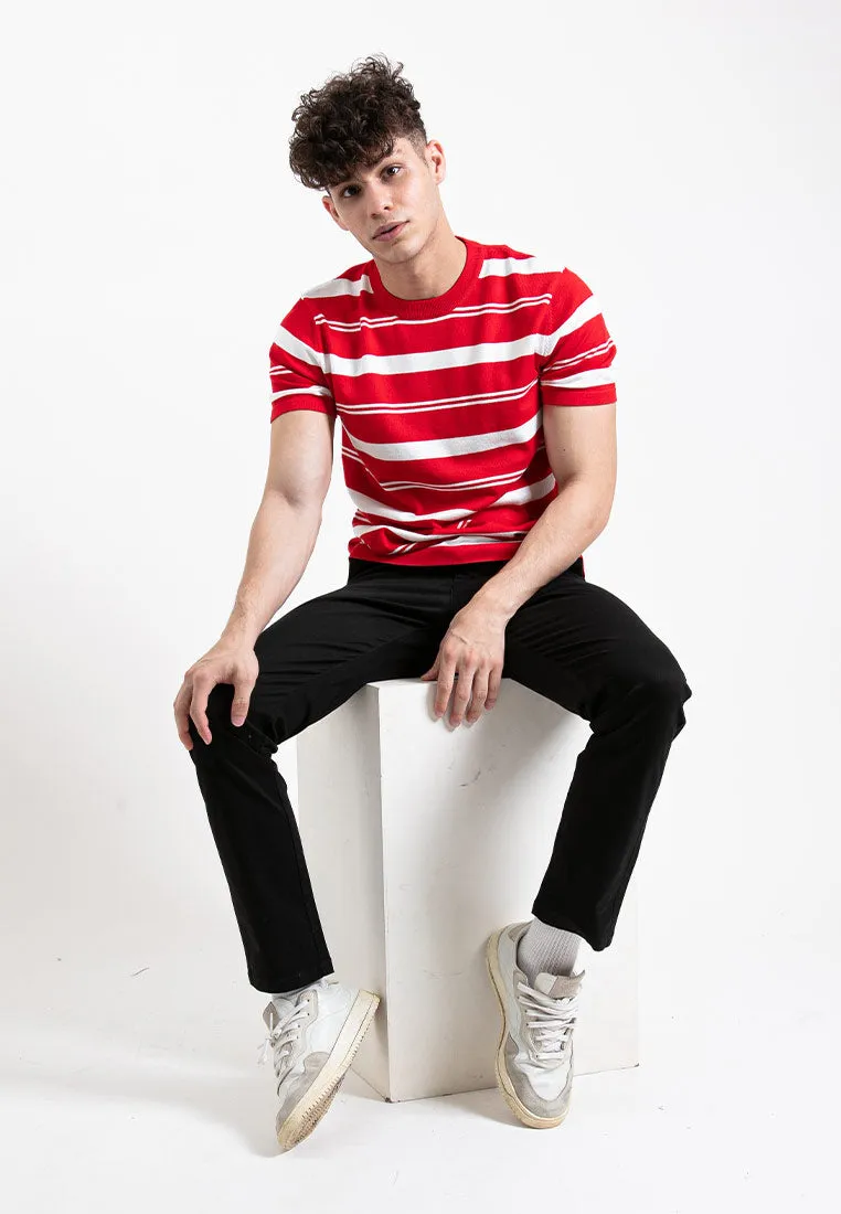 Forest Fancy Knitted Round Neck T Shirts Men Sweater Men Knitwear | Baju Sweater Lelaki Knitwear - 621349