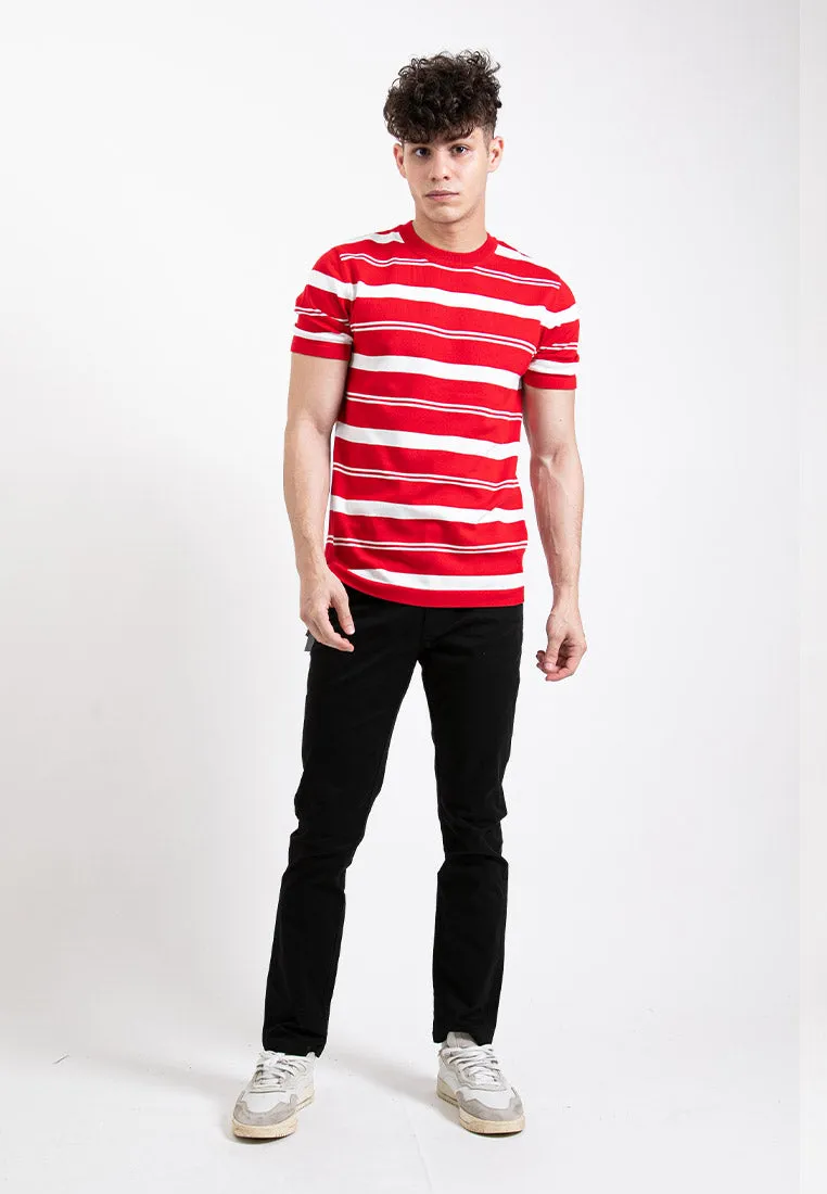 Forest Fancy Knitted Round Neck T Shirts Men Sweater Men Knitwear | Baju Sweater Lelaki Knitwear - 621349