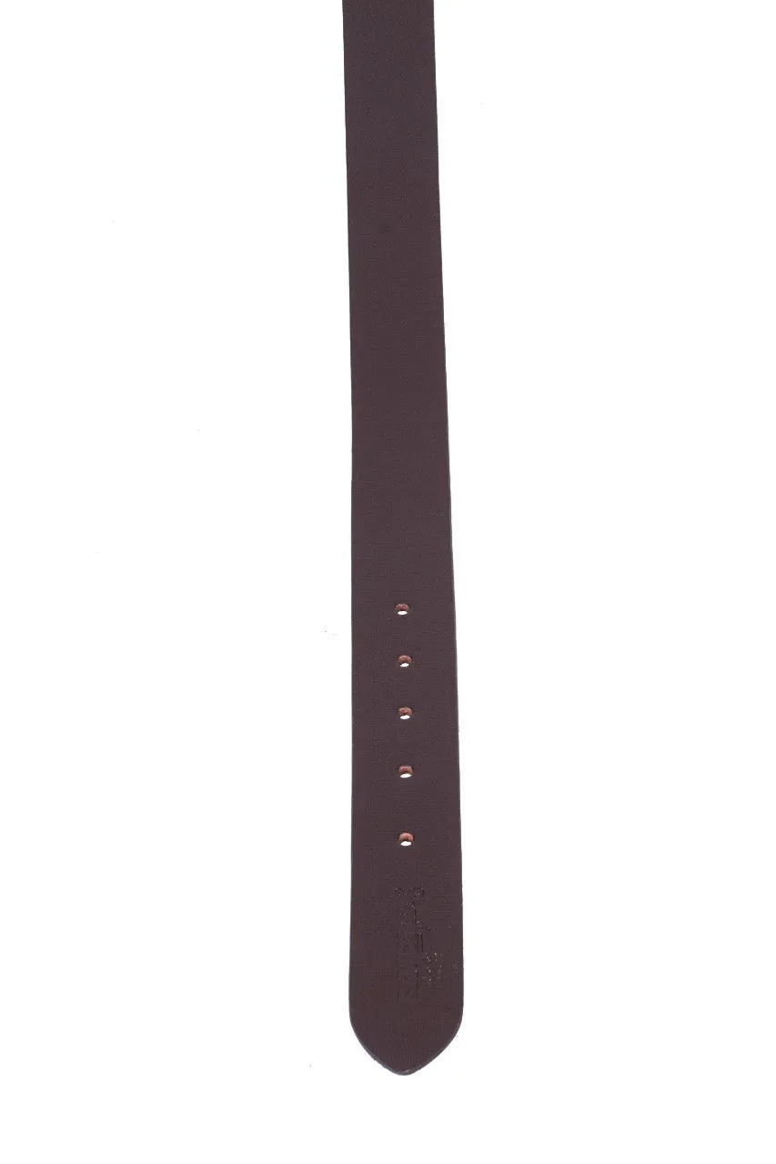 FORMAL LEATHER BELT 35203 (BROWN)