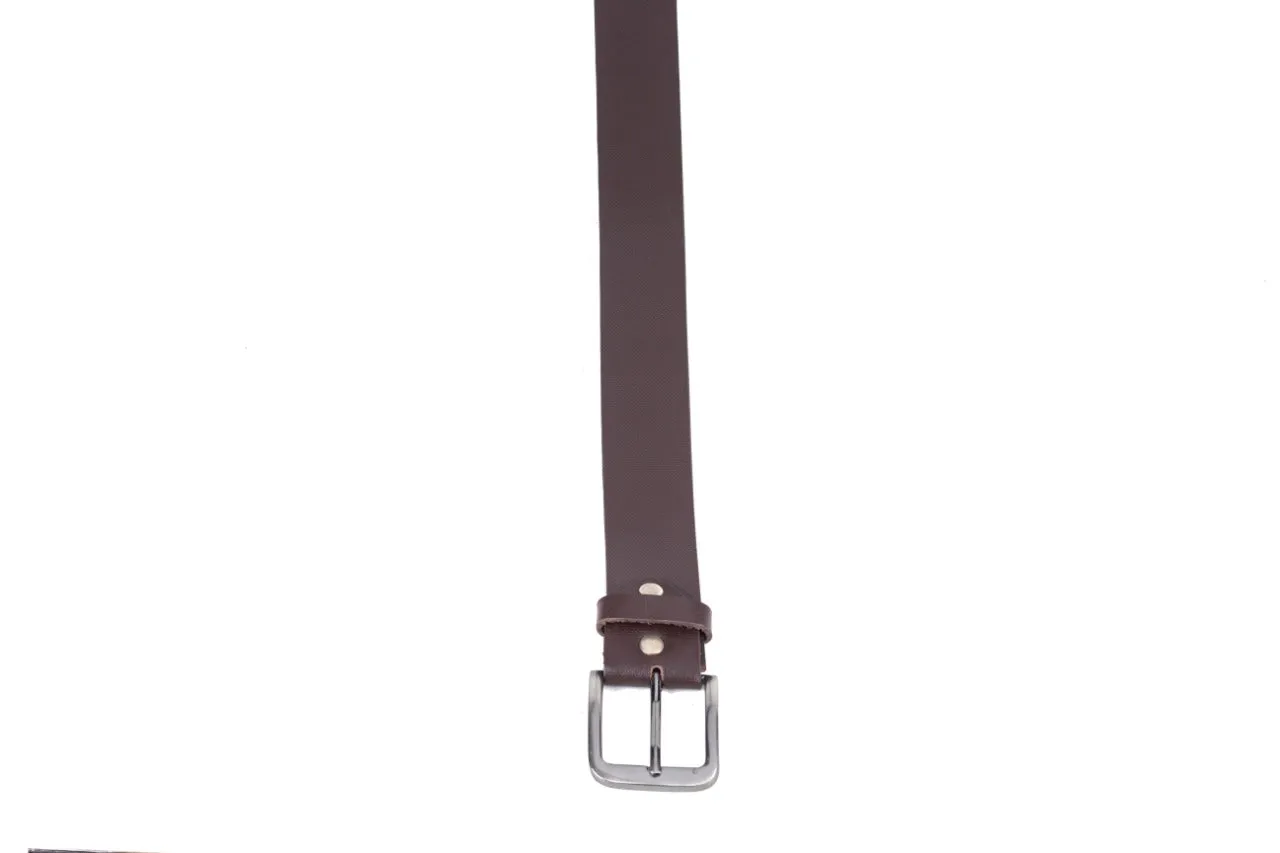 FORMAL LEATHER BELT 35203 (BROWN)