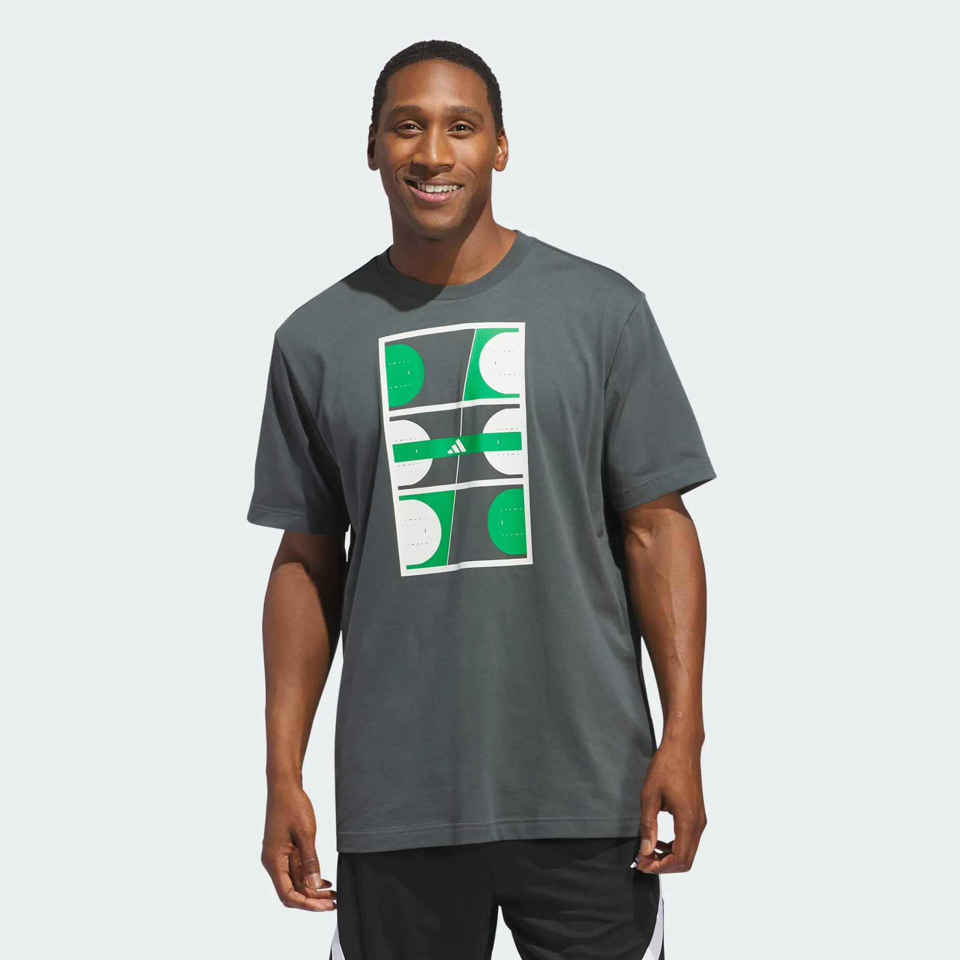 GLOBAL COURTS GRAPHIC T-SHIRT - Green