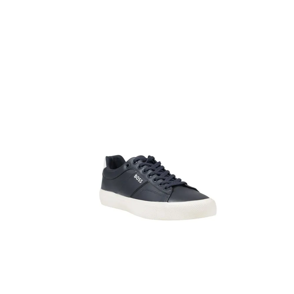 Hugo Boss Blue Leather Sneakers