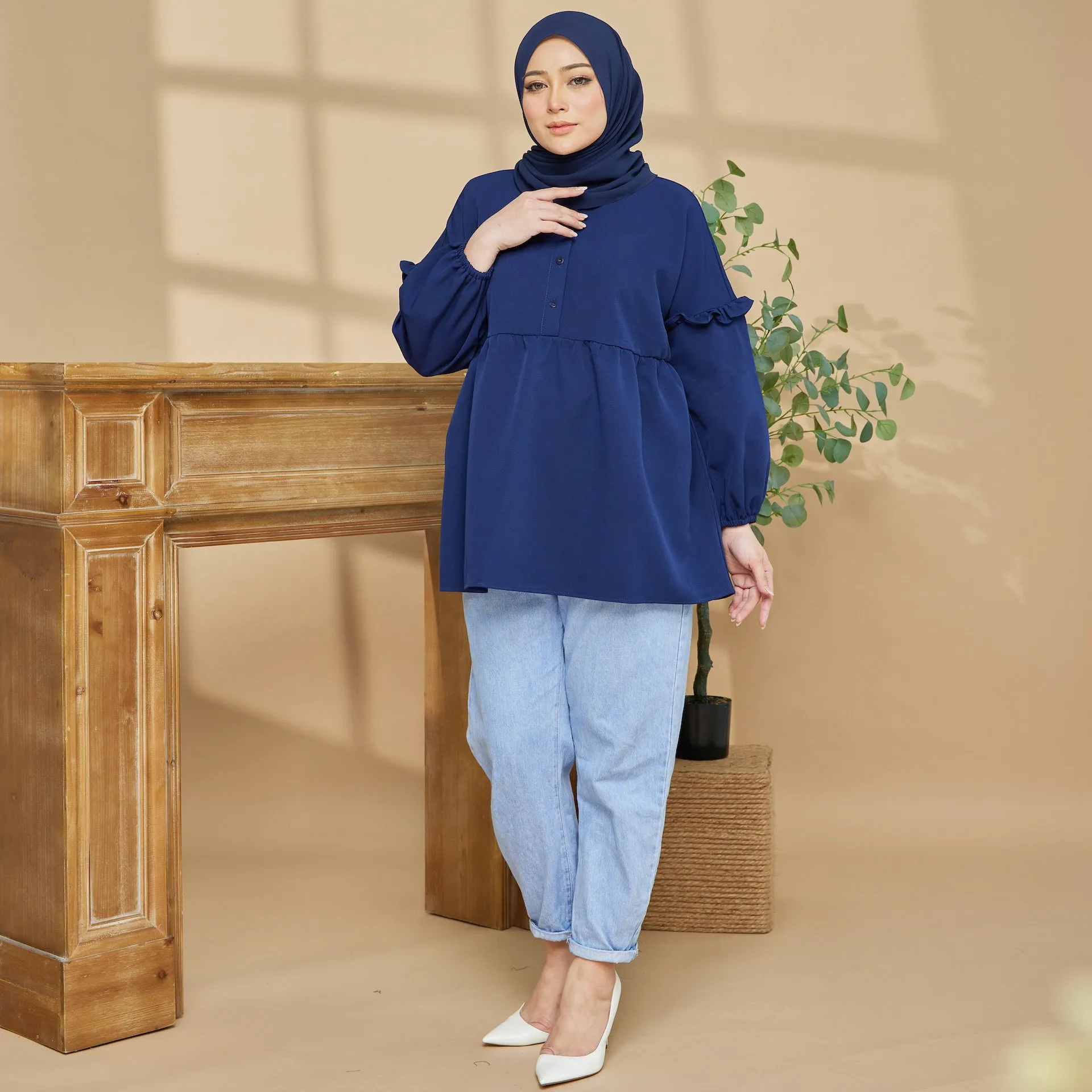 Jamari Blouse - Navy