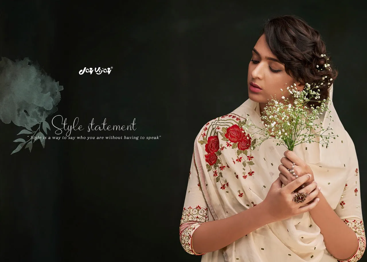 Jay Vijay Lehja Bembrerg Sik Embroidery Casual Wear Salwar Kameez