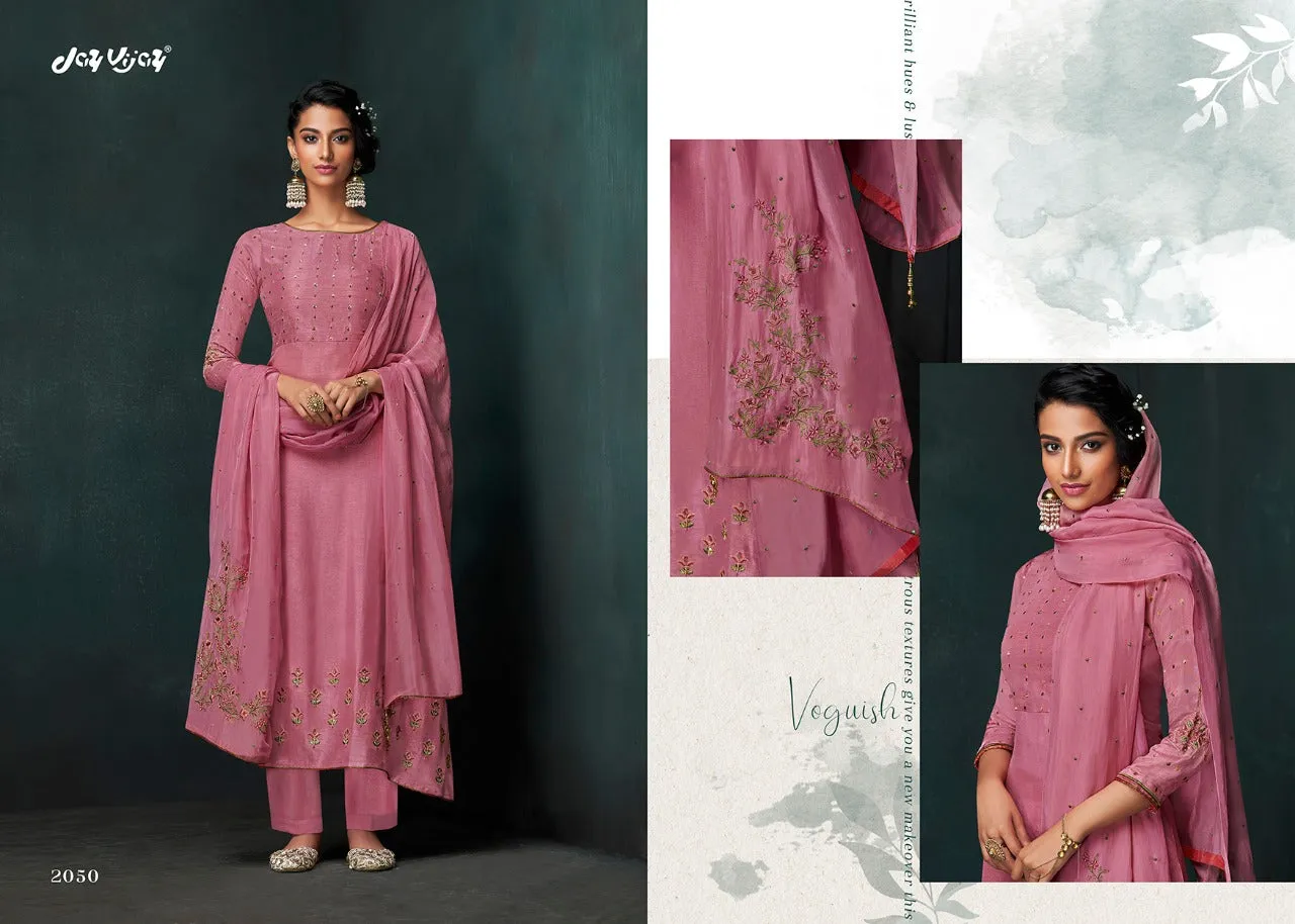 Jay Vijay Lehja Bembrerg Sik Embroidery Casual Wear Salwar Kameez