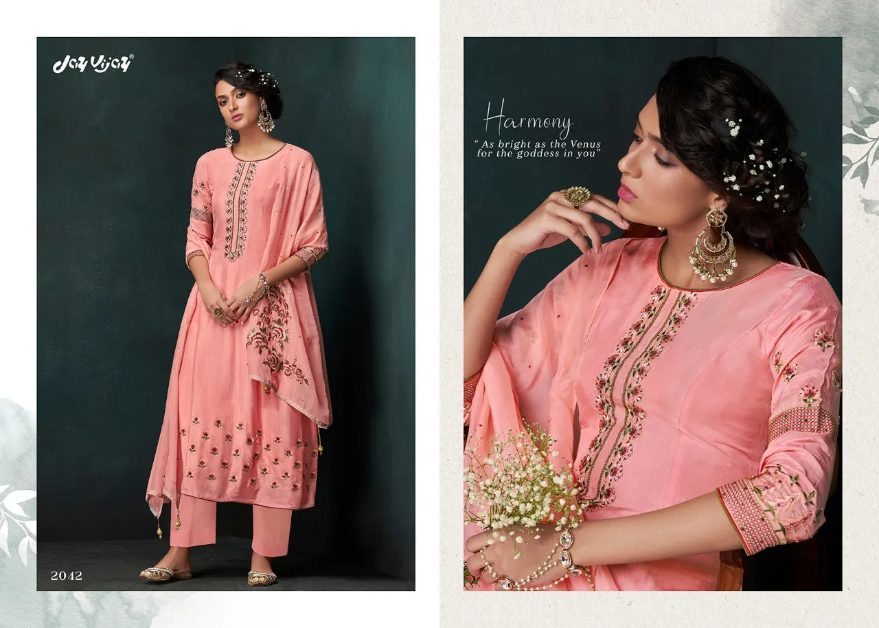 Jay Vijay Lehja Bembrerg Sik Embroidery Casual Wear Salwar Kameez