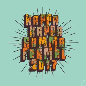 Kappa Kappa Gamma Fall Formal Art