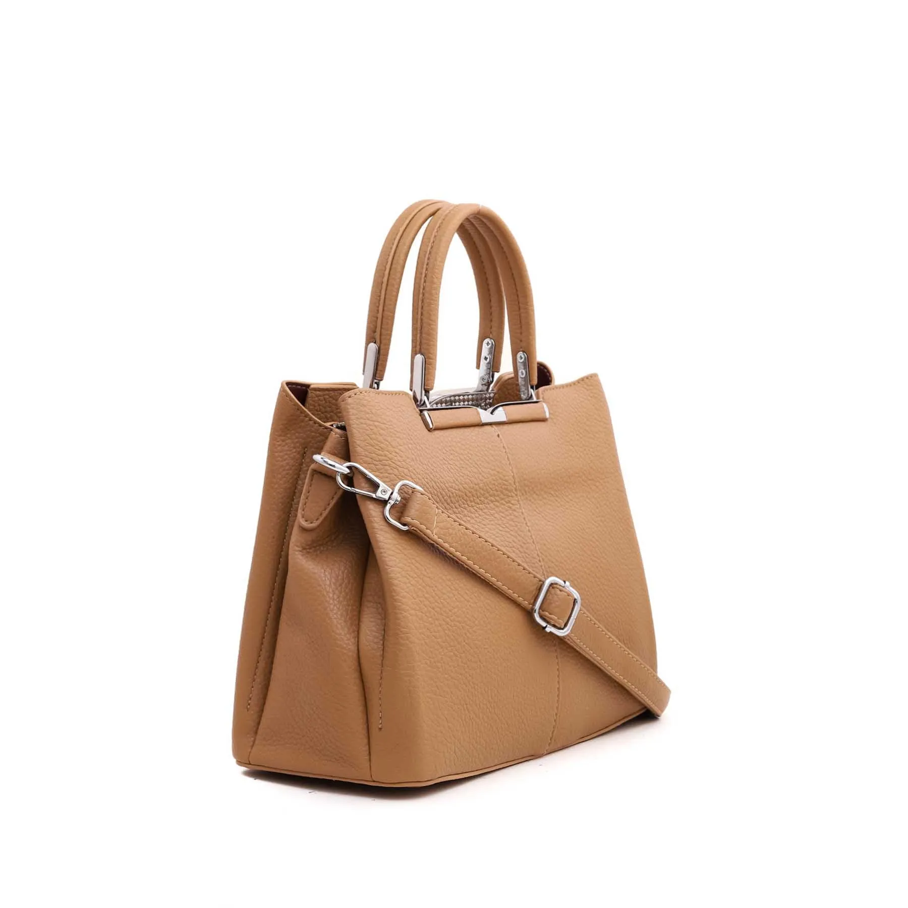 Khaki Formal Hand Bag P35973