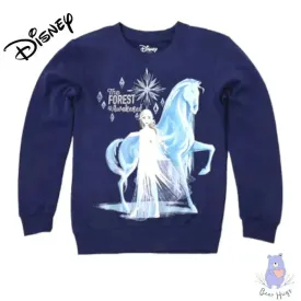Kids Disney Princess Print Round-Neck Sweatshirt