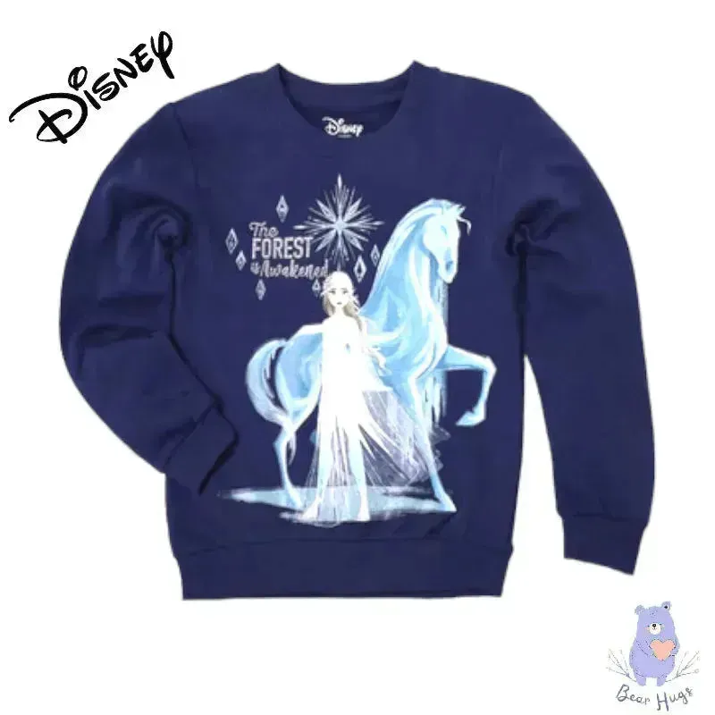 Kids Disney Princess Print Round-Neck Sweatshirt