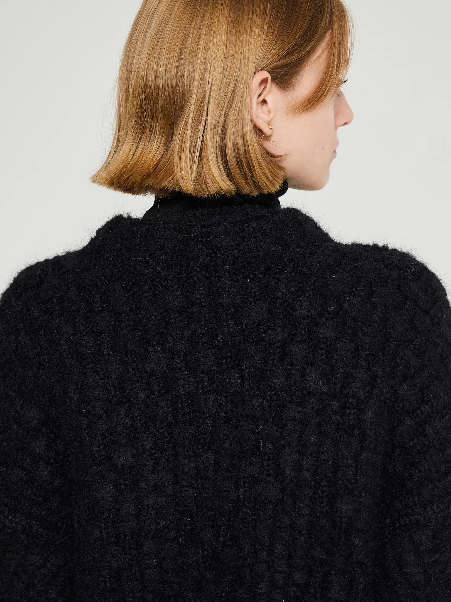 Long sleeve Mohair Jumper in Black