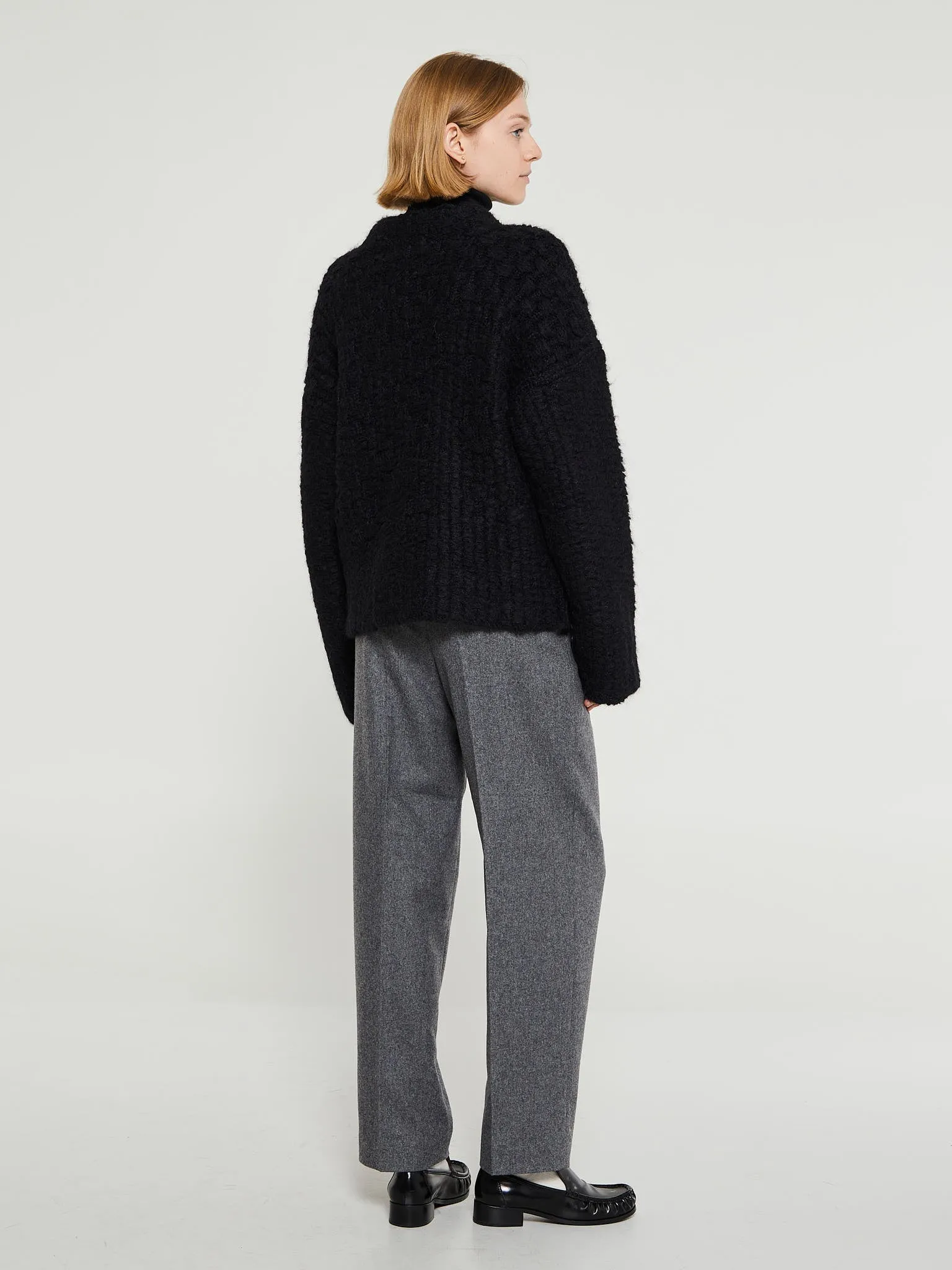 Long sleeve Mohair Jumper in Black