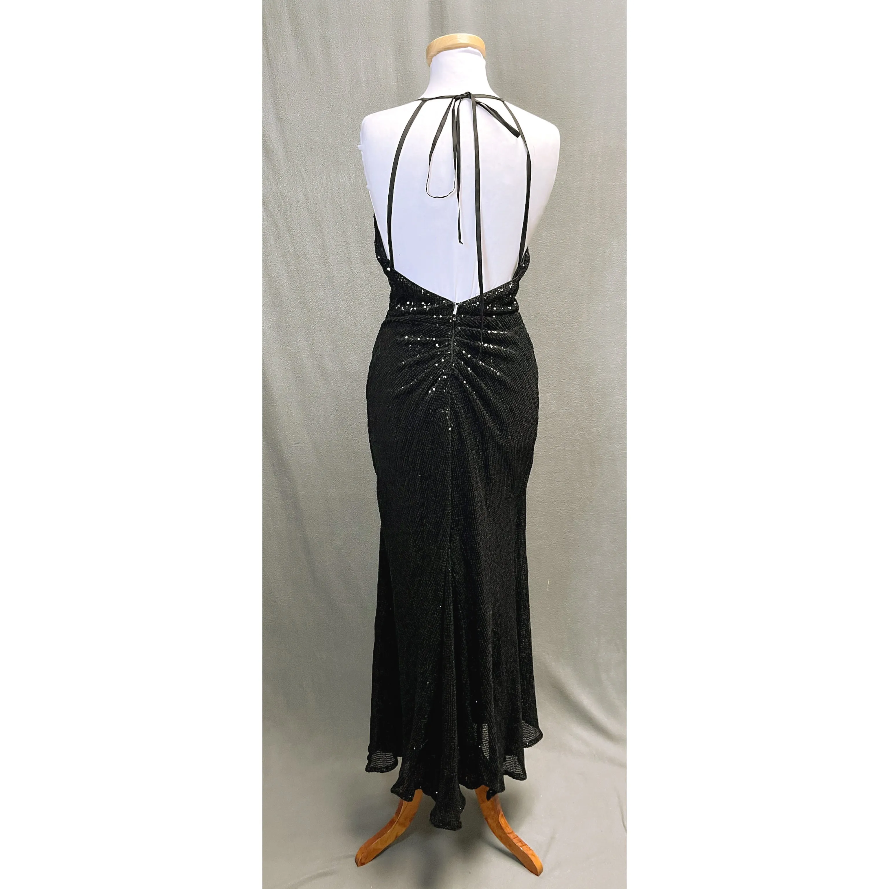 Lucci Lu black sequin dress, size 0